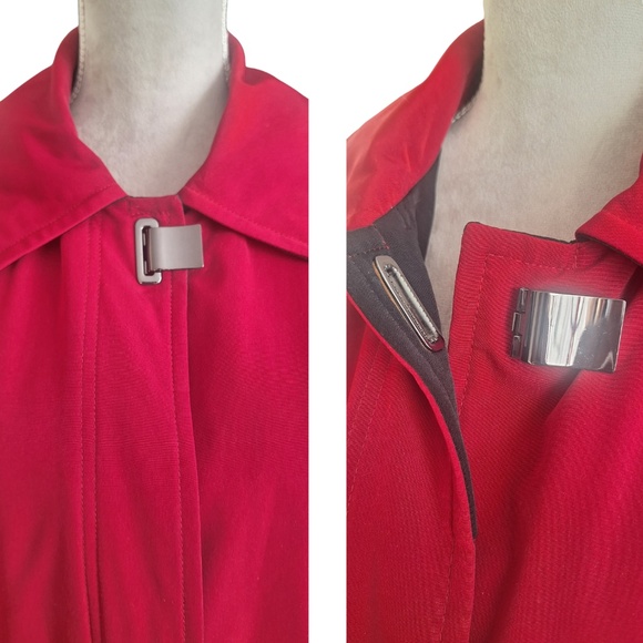 Rain Jacket Winter Raincoat Water Resistant Nautica Plaid Lining Rain Coat Sz S - Picture 6 of 12